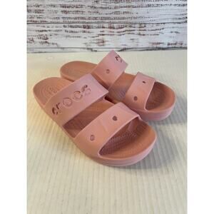 Crocs Baya Platform Slide Sandal Petal Pink Womens Size 9